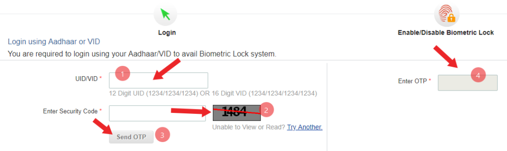 aadhaar card ko lock kaise kare